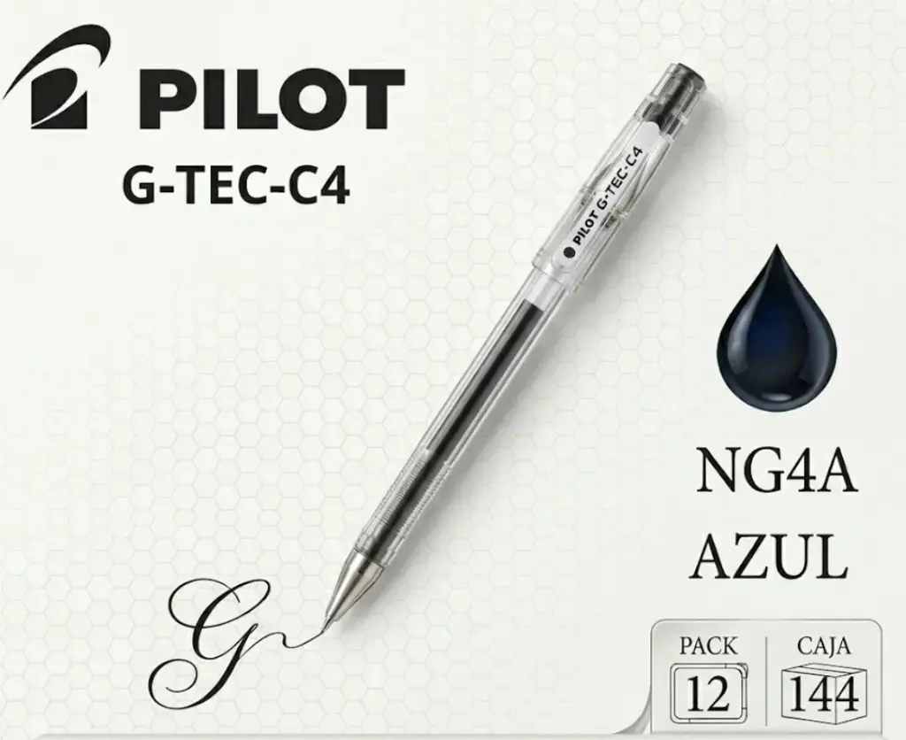 BOLÍGRAFO PILOT G-TEC-C4 NEGRO