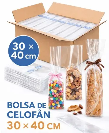 BOLSA DE CELOFÁN 30 × 40 CM 