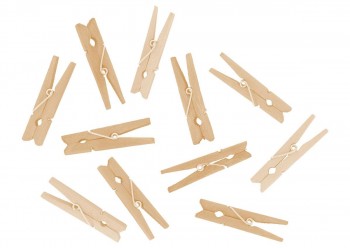 PINZAS DE MADERA PEQUEÑAS NATURAL 48X7 MM (48 UNIDADES) INNSPIRO