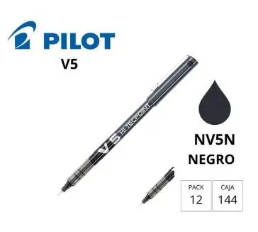 BOLÍGRAFO PILOT V5 NEGRO 