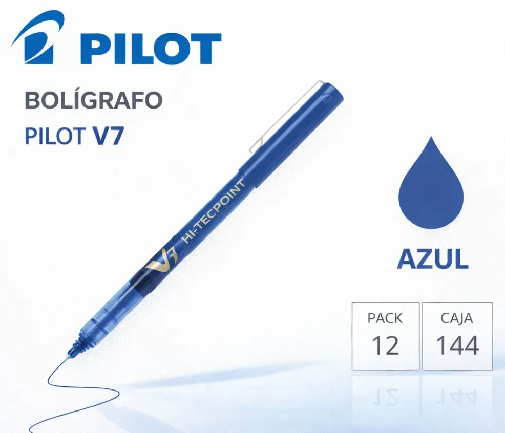 BOLÍGRAFO PILOT V7 AZUL