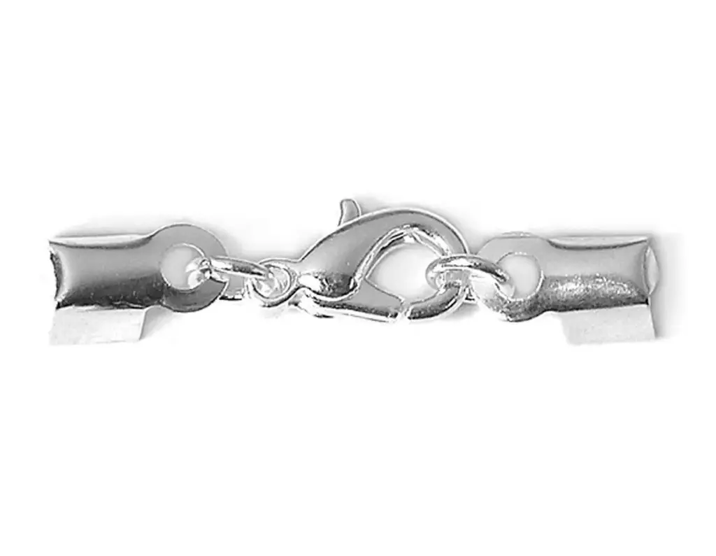 CIERRE METALICO DE MOSQUETON PLATEADO 30X4.3MM 100UD