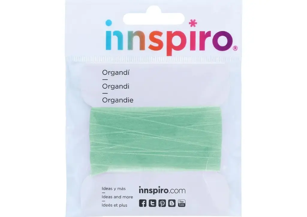 CINTA ORGANDI VERDE SUAVE 19MM,5M