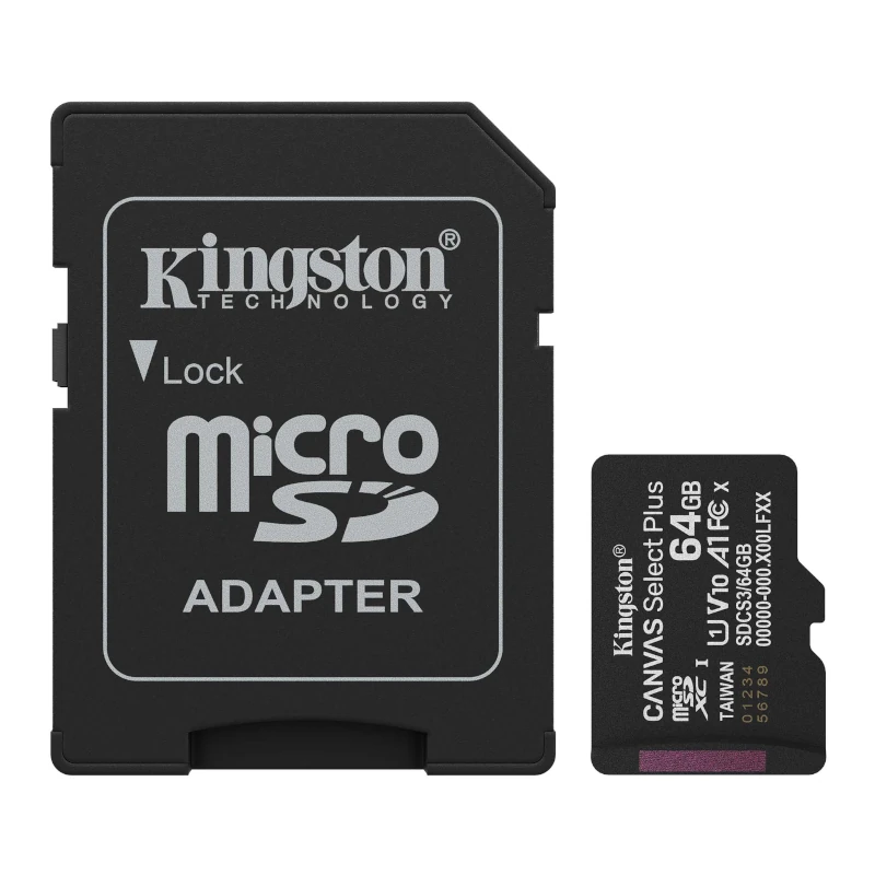 Kingston SDCS3-64GB microSDXC Gen3 150MB-s A1