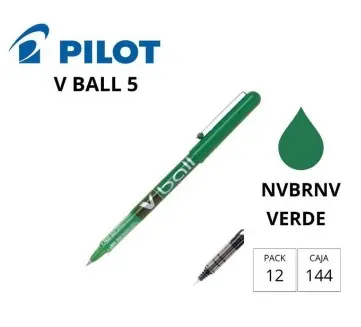 BOLÍGRAFO PILOT V-BALL 05 VERDE 