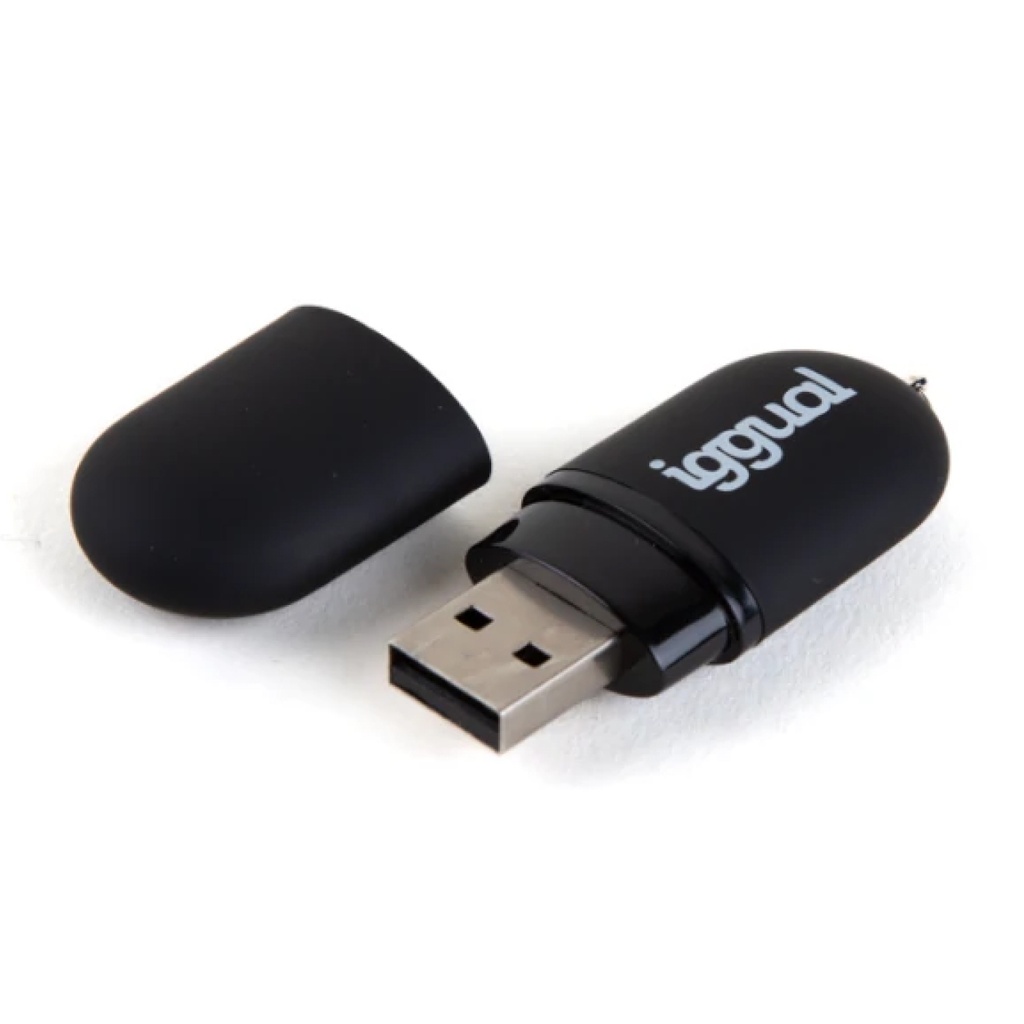 PEN DRIVE 2.0 16GB PEN16 NEGRO CON TAPA IGGUAL