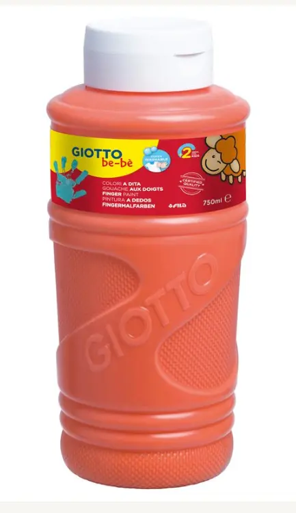 PINTURA GIOTTO DEDOS BE-BE 750ML NARANJA