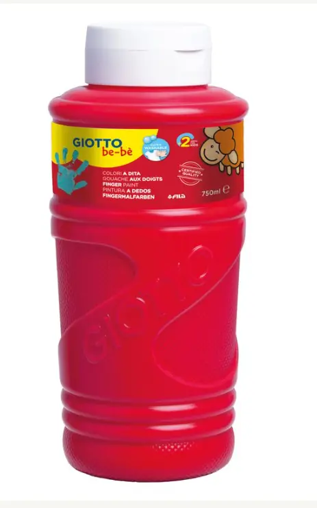 PINTURA GIOTTO DEDOS BE-BE 750ML ROJO