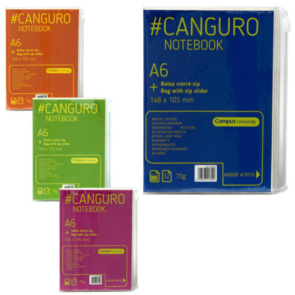 LIBRETA A6 CANGURO 70G 32H HORIZONTAL
