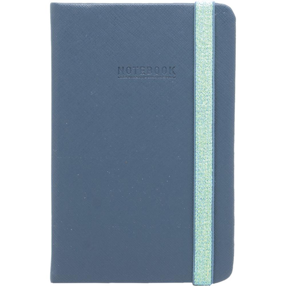 LIBRETA MO A6 C/GOMA 96H 80G AZUL