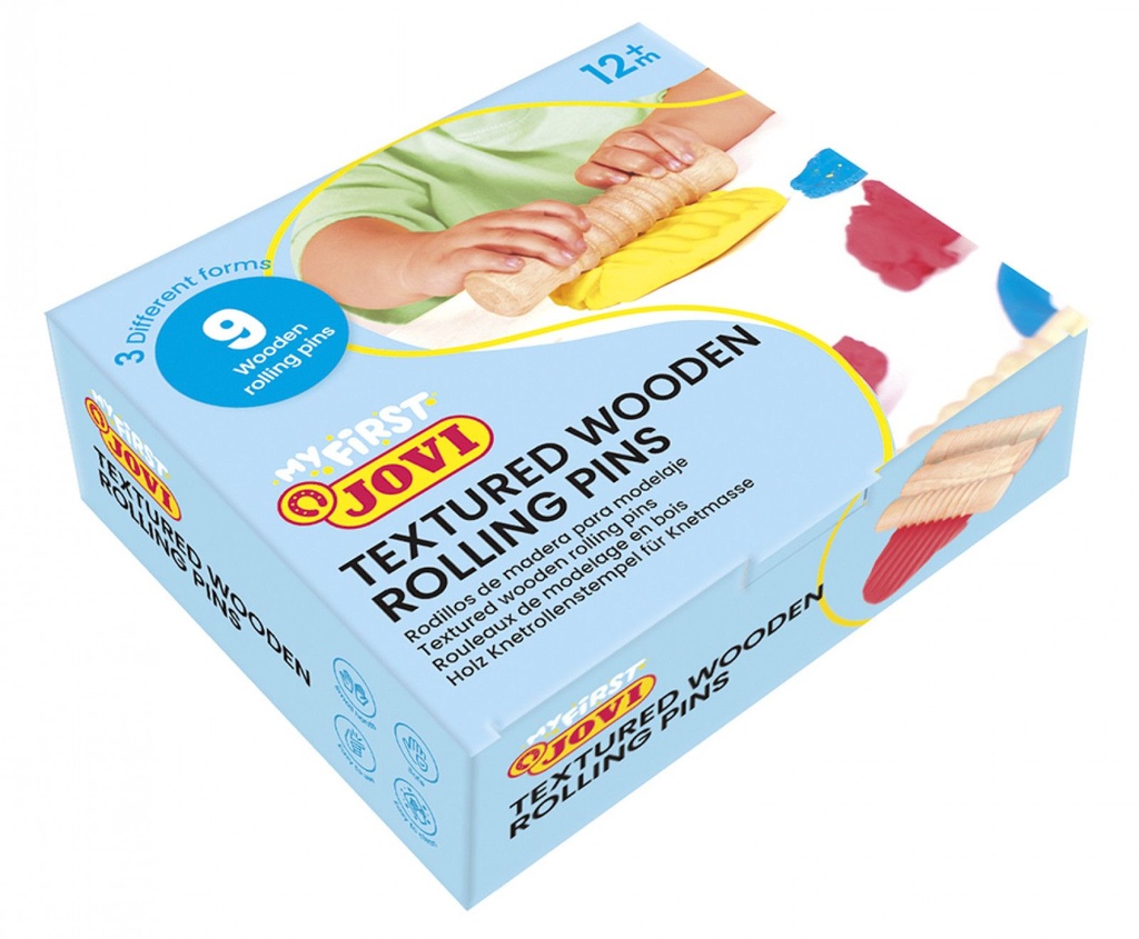 PLASTILINA JOVI BABY JOVI MY FIRST PLASTILINA RODILLO DE MADERA 9 UNIDADES