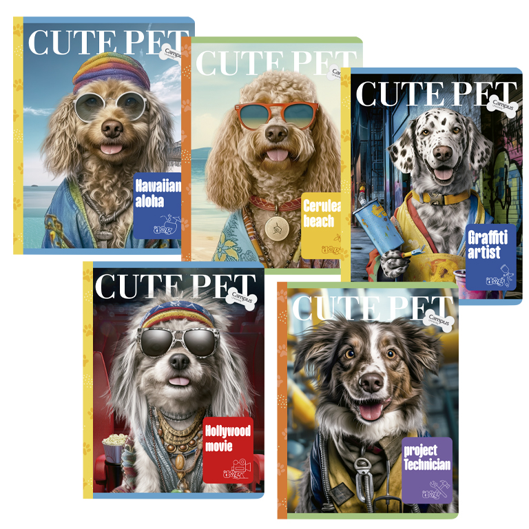 LIBRETA PERRO 190X248 48H 95GR