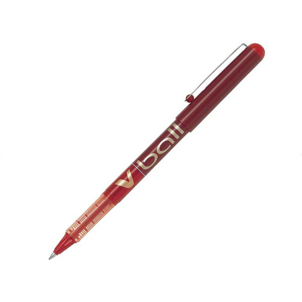BOLÍGRAFO PILOT V-BALL 07 ROJO · TINTA LÍQUIDA PIGMENTADA · PUNTA 0,7 MM · TRAZO 0,5 MM · PACK 12 UDS