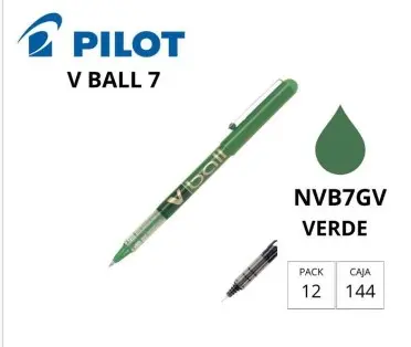 BOLÍGRAFO PILOT V-BALL 07 VERDE