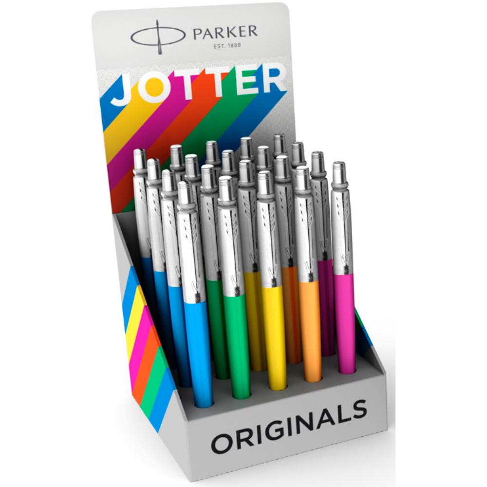 BOLÍGRAFO PARKER JOTTER ORIGINALS COLORES SURTIDOS EXPOSITOR 20 UDS