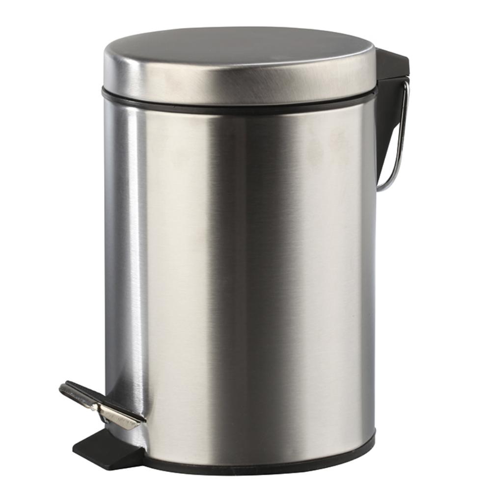 PAPELERA PEDAL Y TAPA INOX. 3