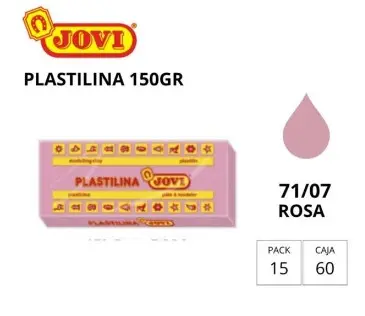 PLASTILINA JOVI MEDIANA 71 ROSA 150G