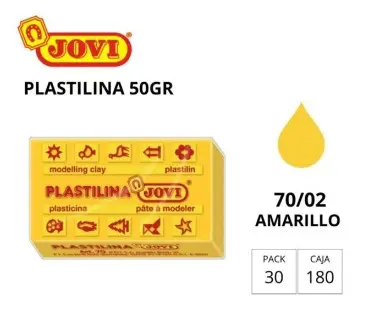 PLASTILINA JOVI PEQUEÑA 70 AMARILLO CLARO 50G