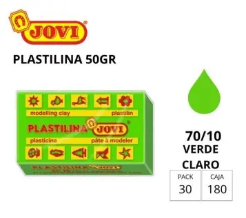 PLASTILINA JOVI PEQUEÑA 70 VERDE CLARO 50G