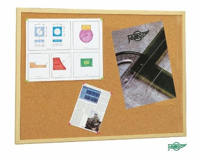 TABLERO CORCHO FAIBO 60×120 CM CON MARCO DE MADERA DE PINO