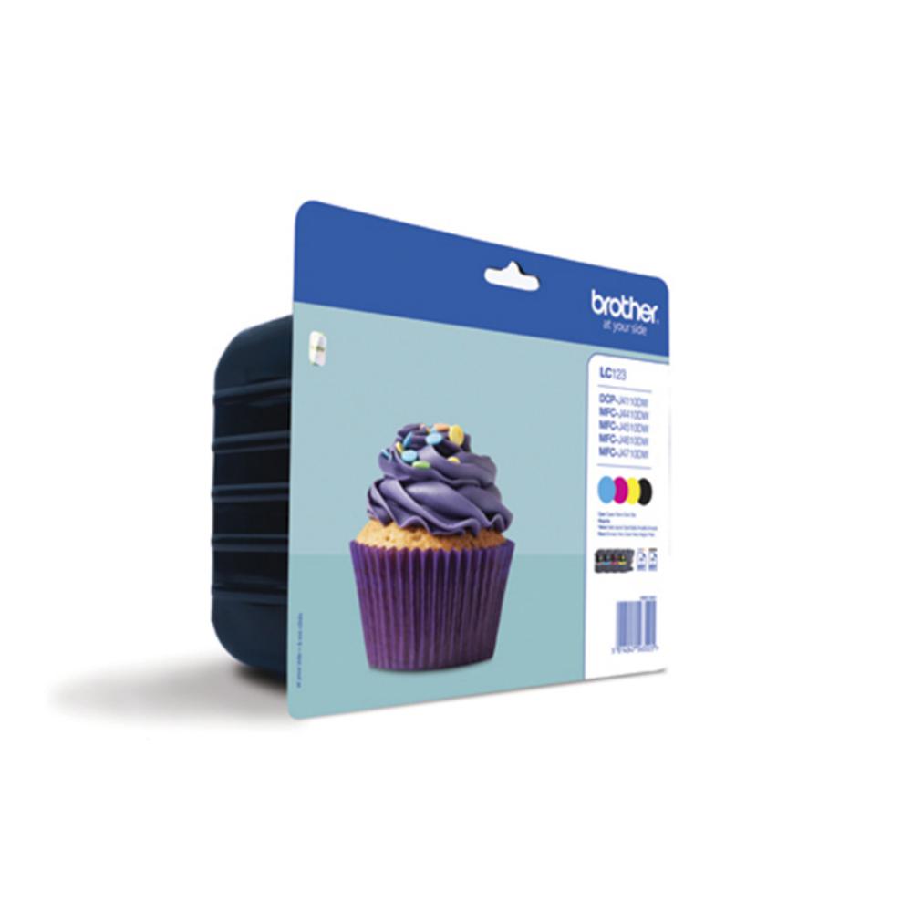 PACK DE 4 CARTUCHOS ORIGINALES BROTHER XL (BK / C / M / Y) LC127XLVALBP