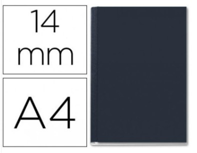 TAPAS CARTÓN GOFRADO A4 NEGRO 50 UDS