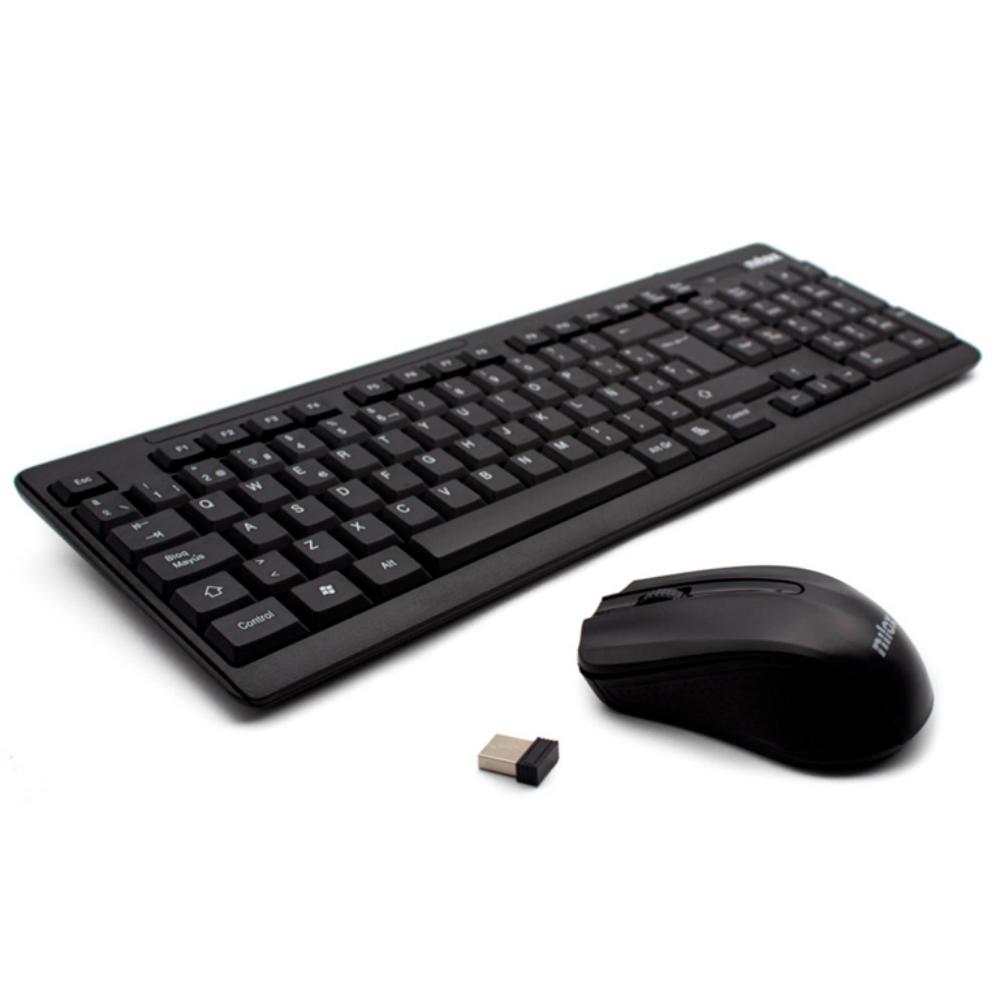TECLADO + RATÓN INALÁMBRICO NXKMWE0001 NEGRO NILOX