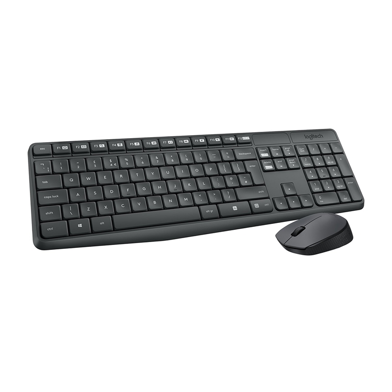 TECLADO Y RATÓN INALÁMBRICO GRIS LOGITECH MK235