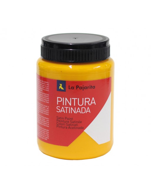 PINTURA SATINADA AMARILLO MEDIO 375ML L-27 LA PAJARITA