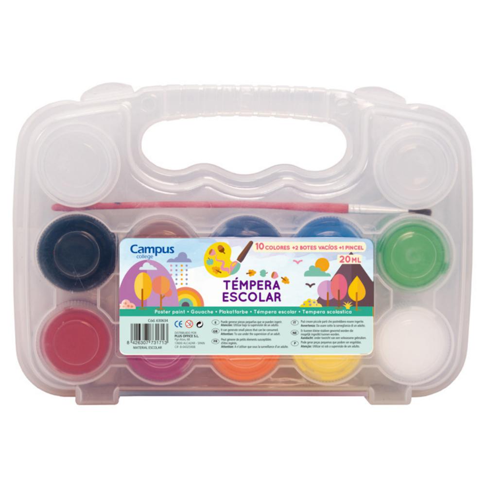 TEMPERA CAMPUS MALETIN 10COL.+