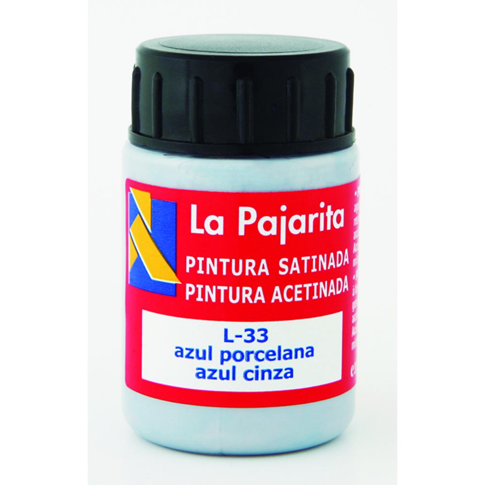 PINTURA SATINADA AZUL PORCENALA 35ML L-33 LA PAJARITA
