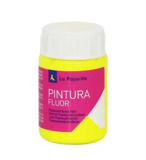 PINTURA SATINADA FLUOR AMARILLO 35ML F-01 LA PAJARITA