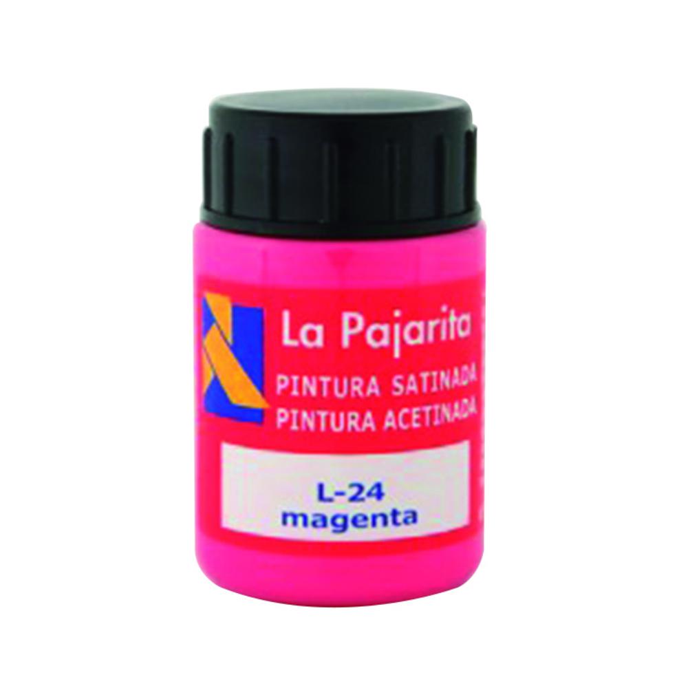 PINTURA SATINADA MAGENTA 35ML L-24 LA PAJARITA