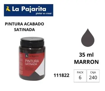 PINTURA SATINADA MARRON 35ML L-10 LA PAJARITA