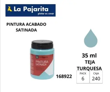 PINTURA SATINADA TEJA 35ML L-30 LA PAJARITA