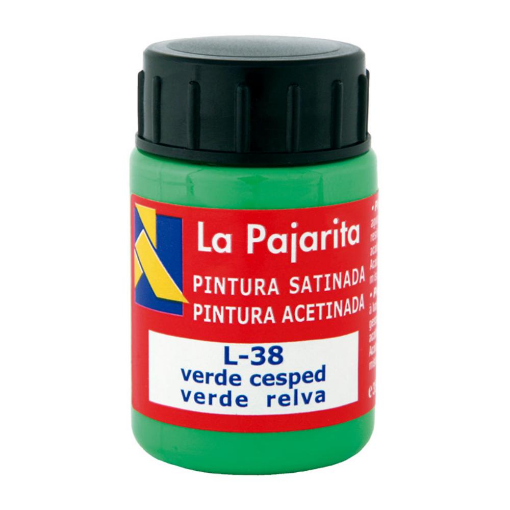 PINTURA SATINADA VERDE CESPED 35ML L-38 LA PAJARITA