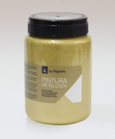 PINTURA SATINADA METALIZADA ORO 375ML LA PAJARITA