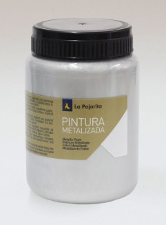 PINTURA SATINADA METALIZADA PLATA 375ML LA PAJARITA