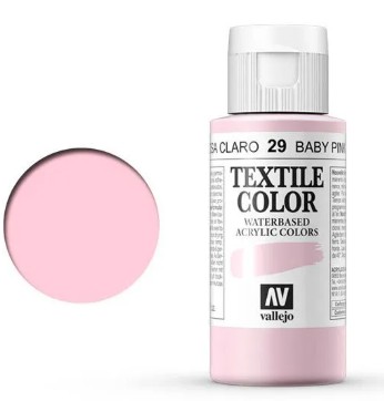 PINTURA TEXTIL VALLEJO Nº 29 ROSA CLARO – 60 ML