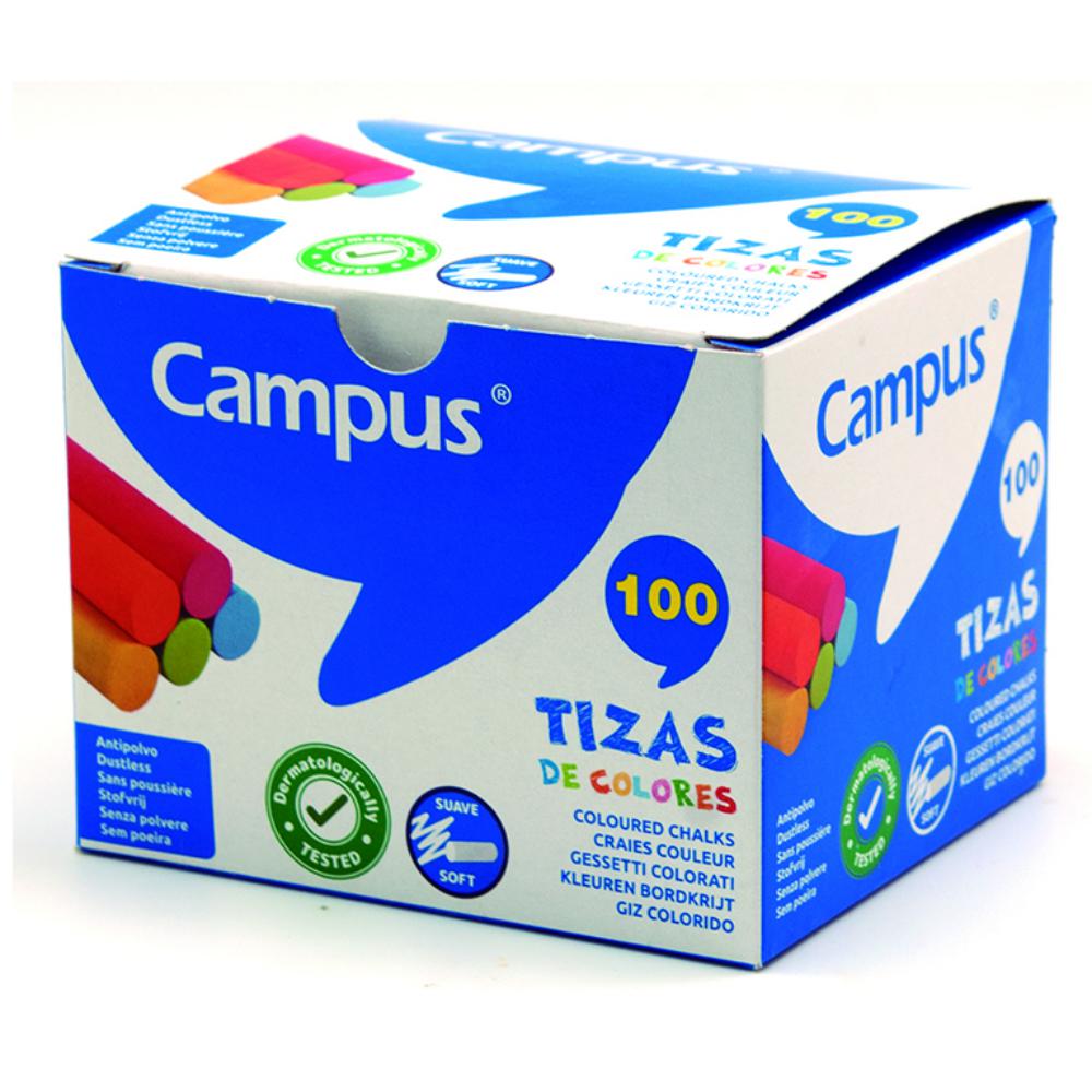 TIZAS CAMPUS COLORES /CAJA 100