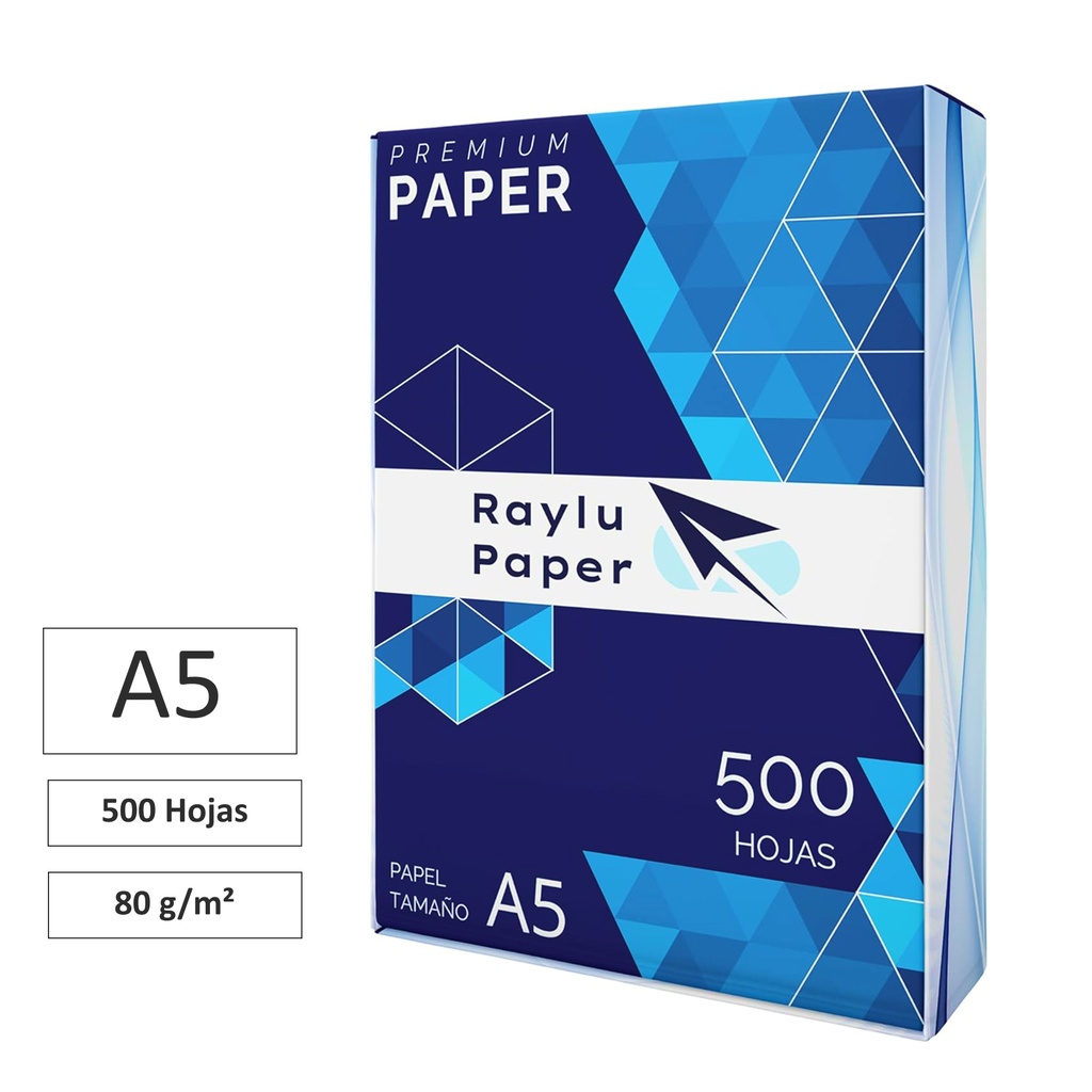 PAPEL A5 RAYLU PAPER PREMIUM 80GR 500HJ
