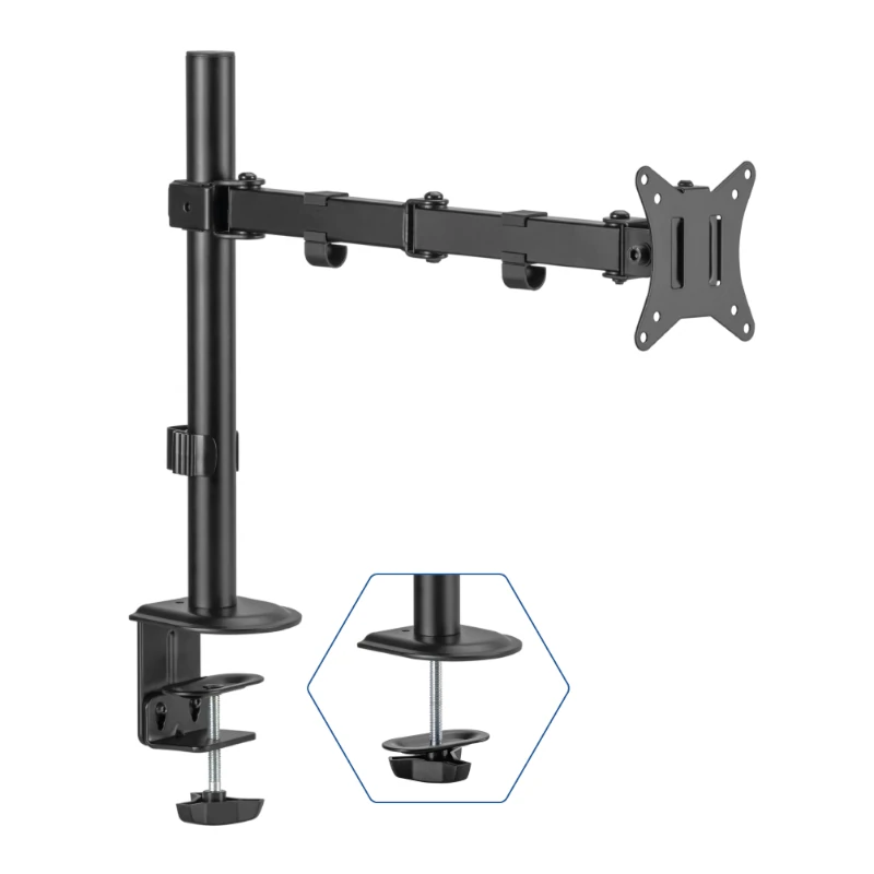 SOPORTE DE MESA CON PINZA PARA 1 MONITOR 17”-32” – NEGRO IGGUAL