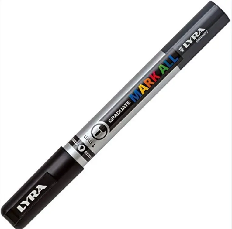 ROTULADOR ACRÍLICO LYRA 1MM NEGRO GRADUATE MARK ALL