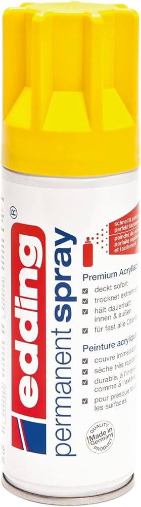 SPRAY EDDING 5200 – PINTURA ACRÍLICA AMARILLO NEÓN MATE