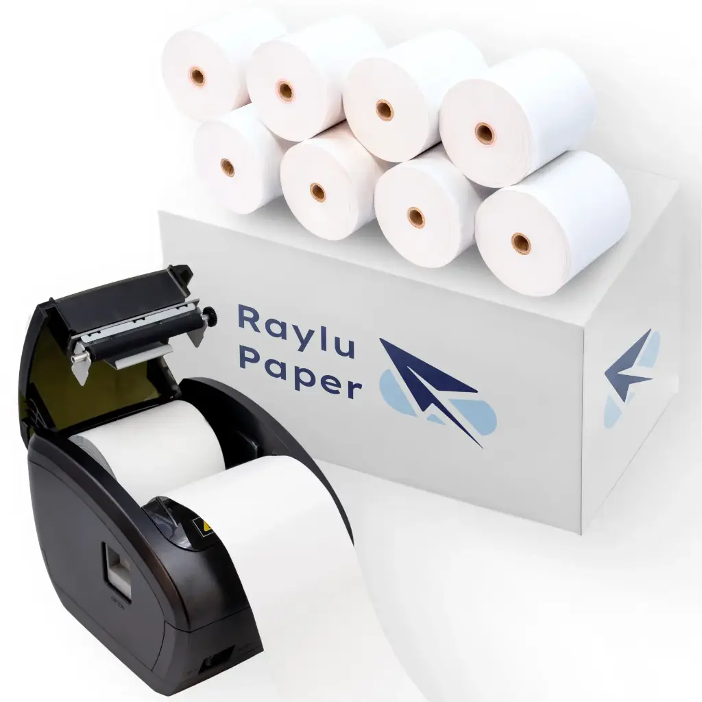 ROLLO PAPEL SUMADORA TÉRMICO 57×55MM 55G RAYLU