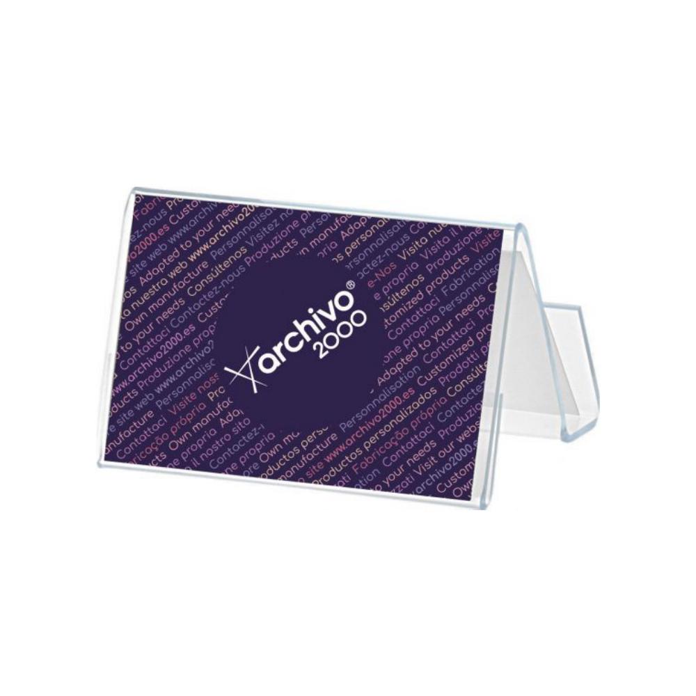 PORTATARJETAS DE SOBREMESA ARCHIVO 2000 HORIZONTAL 2 COMPARTIMENTOS