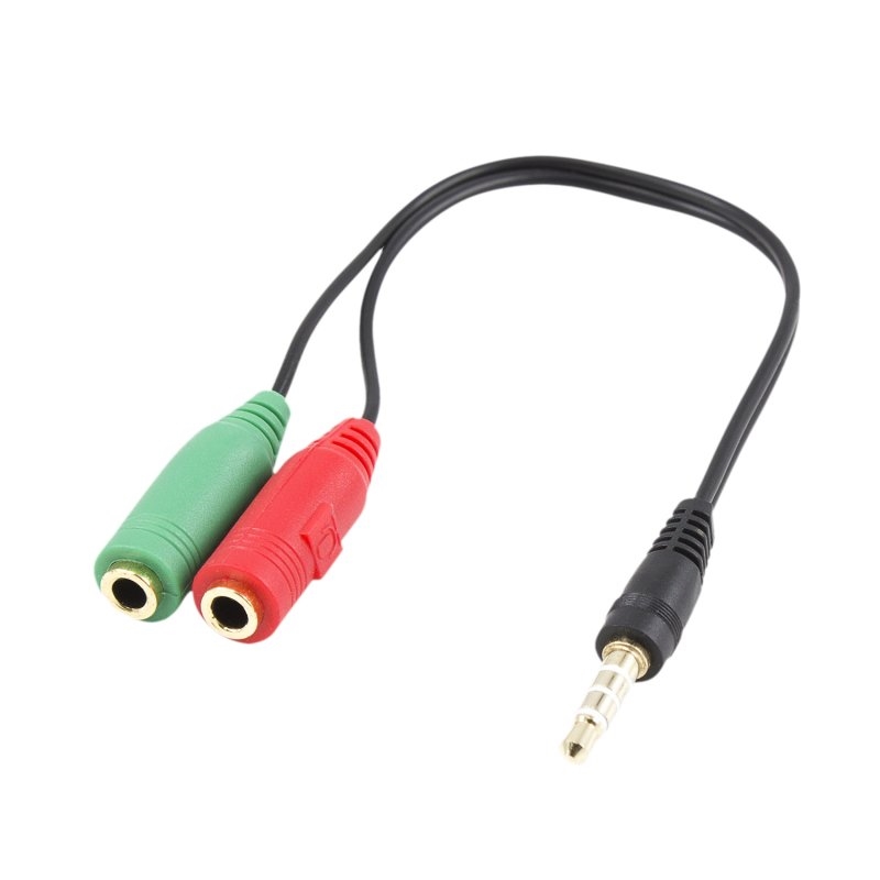 CABLE ADAPTADOR AUDIO EWENT JACK 3,5 MM 4 PIN (M) A 2× JACK 3,5 MM 3 PIN (H) · HEADSET+MIC · 0,15 M
