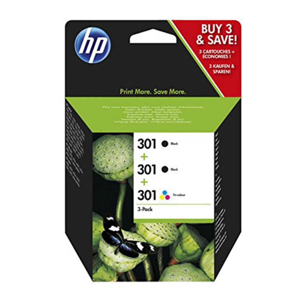 CARTUCHO HP 301 PACK3/2NG+1TRICOLOR