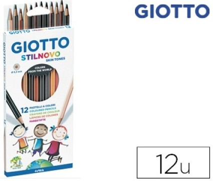 LAPICES GIOTTO STILNOVO SKIN TONES 12 TONOS PIEL