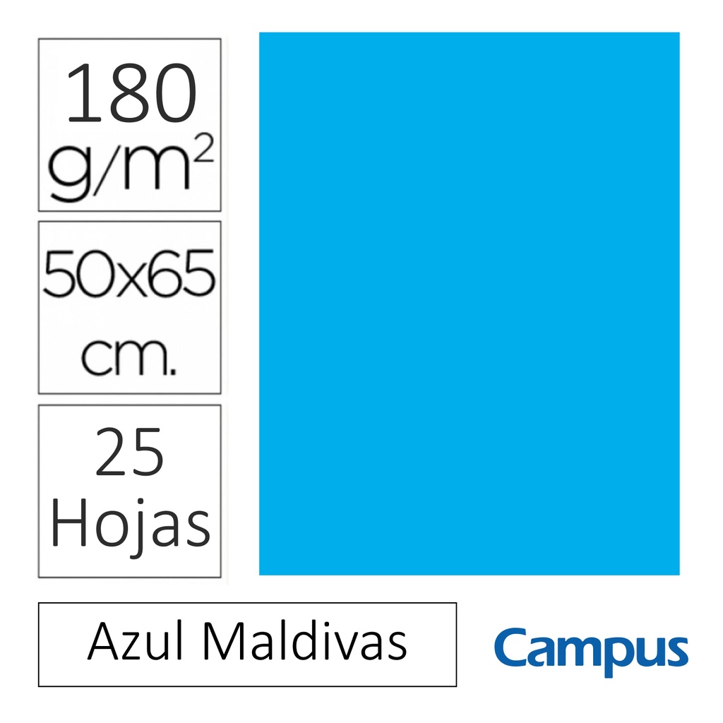 CARTULINA CAMPUS 50X65 180G MA